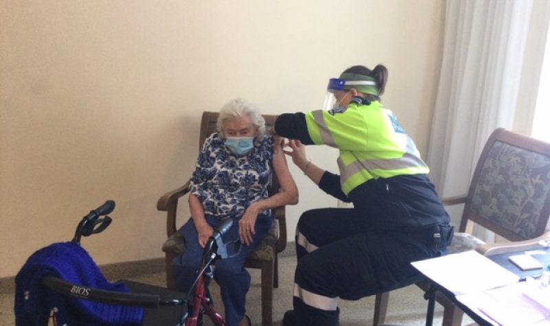 Residents at Birmingham Retirement Community in Mount Forest will receive the COVID-19 vaccine today.
