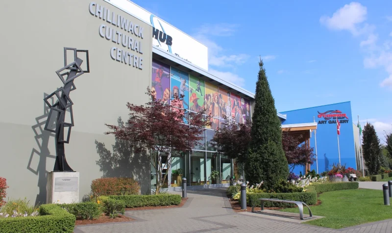 A photo of the outside of the Chilliwack Cultural Centre