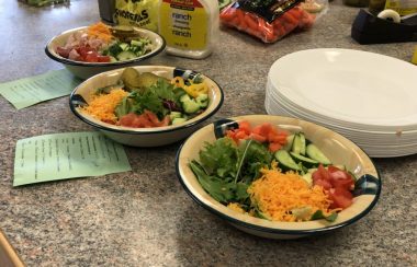 A nutricious lunch served to students at St. John Bosco Catholic School in Guelph, provided by the Foods and Friends program.