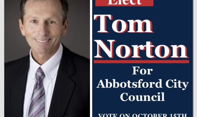 An election photo of Tom Norton for Abbotsford City Council