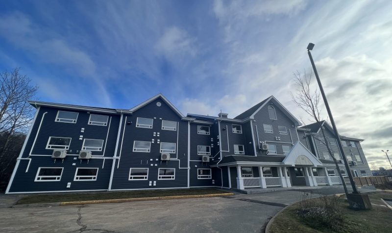Photo of former Travel Lodge hotel transformed into The Overlook which will house 60 people experiencing homelessness.