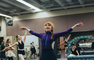 Hannah Mae Cruddas is seen rehearsing for her role of Anne Shirley for the ballet dance adaptation of the iconic novel.