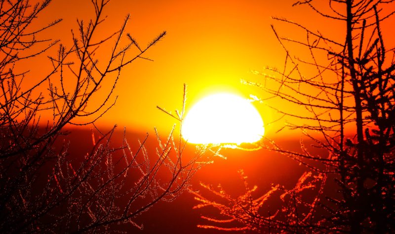 L'heure du coucher de soleil actuelle à Fermont est prévue à 16h59, alors que le lever se fait à 7h23 Photo : Élizabeth Séguin