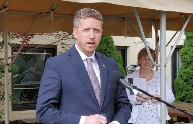 Premier Iain Rankin in Lunenburg