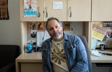 Jeff Karabanow is sitting in his office at Dalhousie University.