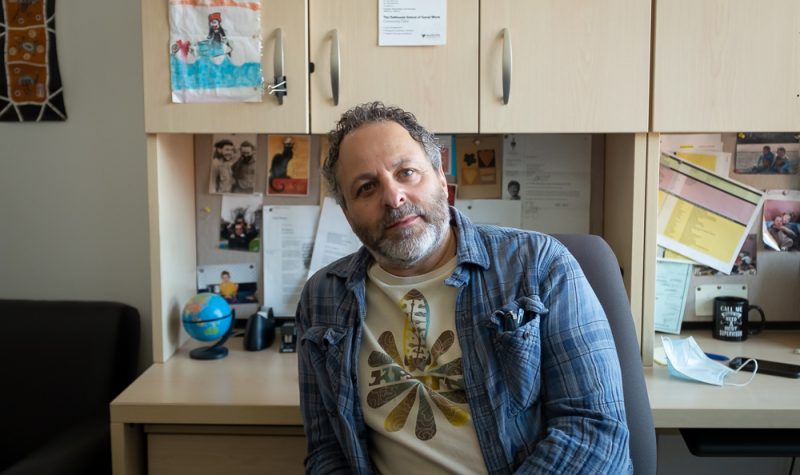 Jeff Karabanow is sitting in his office at Dalhousie University.