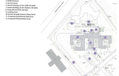 Site plan for new Queens Long Term Care Home