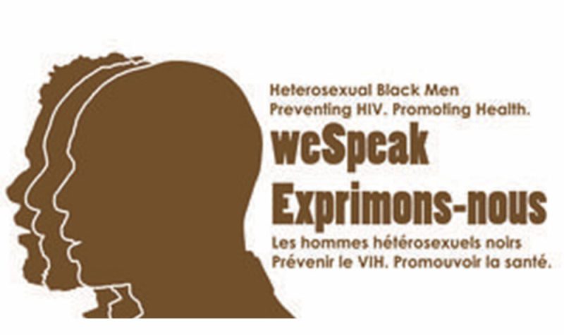 The logo of the WeSPeak research project. It features a brown outline of three black men.