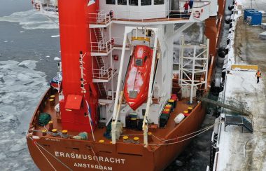 Le Erasmusgracht est le premier navire international à venir à Sept-Îles. – Photo courtoisie organisation portuaire de Sept-Îles