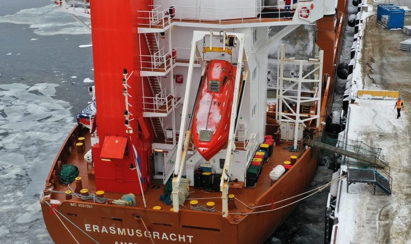 Le Erasmusgracht est le premier navire international à venir à Sept-Îles. – Photo courtoisie organisation portuaire de Sept-Îles
