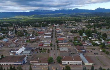 Aerial photo of Smithers