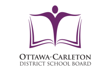 The purple and white Ottawa-Carleton District School Board logo