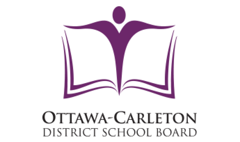 The purple and white Ottawa-Carleton District School Board logo