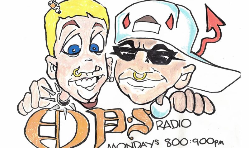 Caricature of Trey Helten and Smokey Devil