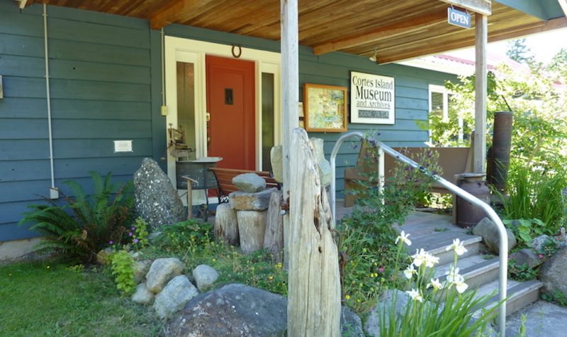 An exterior photo of the Cortes Island Museum.