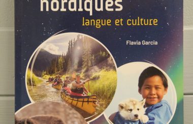 La couverture du nouveau manuel d'exercice Rendez-vous nordiques, pour l'apprentissage du français langue seconde.