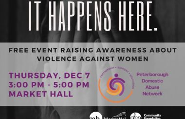 An example of one of the upcoming events for the 16 Days of Activism against Gender-based Violence