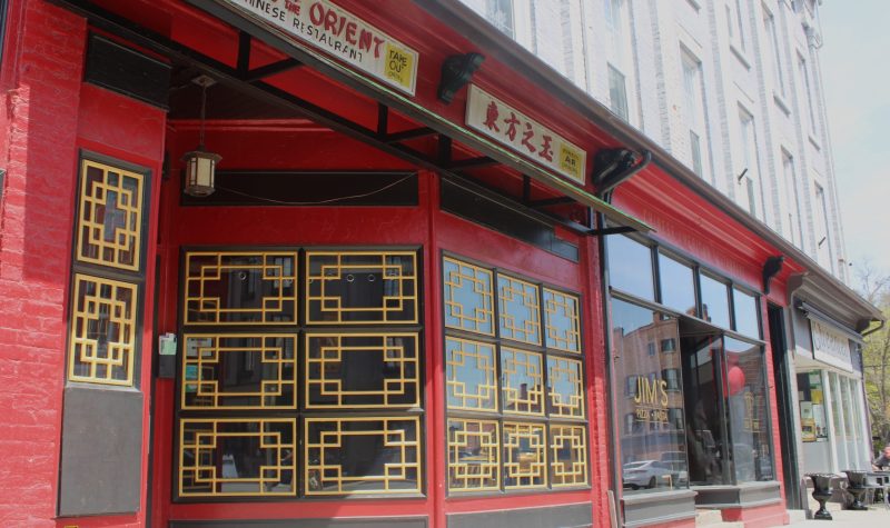Showing pizza restaurant transformed into Chinese restaurant for upcoming filming