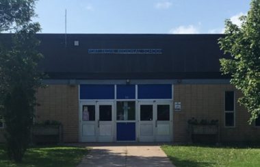 The exterior of Port Elgin Regional School in daytime.