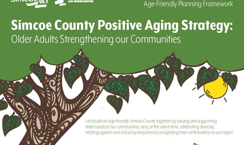 Affiche de la Stratégie de vieilissement positif du Comté de Simcoe