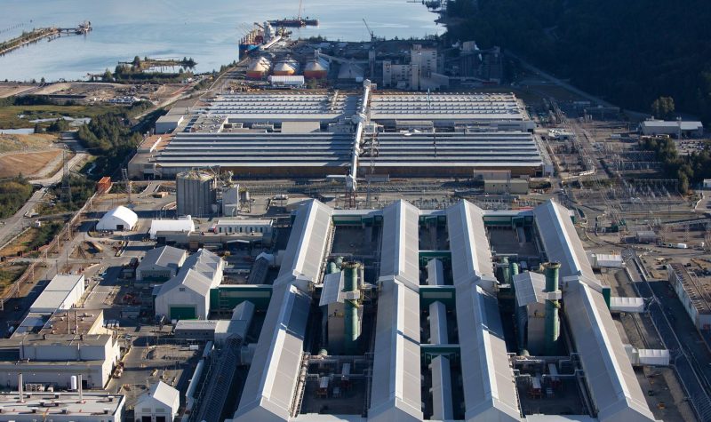 Rio Tinto Alcan's Kitimat aluminium smelter.