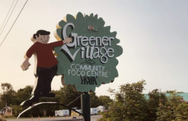L'affichage du Greener Village