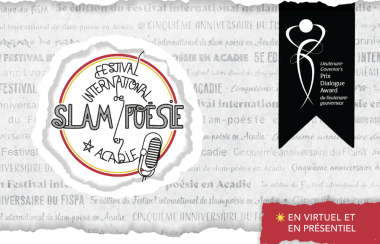 L'affiche du Festival international de slam poésie en Acadie