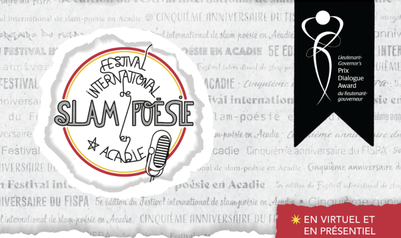 L'affiche du Festival international de slam poésie en Acadie