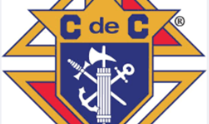 The crest of the Knights of Columbus.
