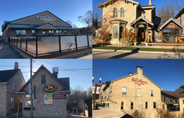 A gallery of the four restaurants that are participating in National Chicken Soup for the Soul Day: The Gorge Country Kitchen, The Breadalbane, The Cellar Pub & Grill, and The Brew House on the Grand.