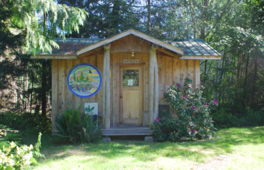 A small wooden building known as the FOCI office.