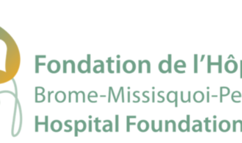 The BMP Foundation's new logo. There are two leaves connected by a stem with a heart in the middle of one of them. The stem represents the bond betweenthe BMP Foundation, the hospital, and its community. The heart represents generosity. Its colours are turquoise and yellow.