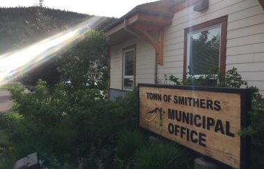 A photo of the exterior of Smithers town hall.