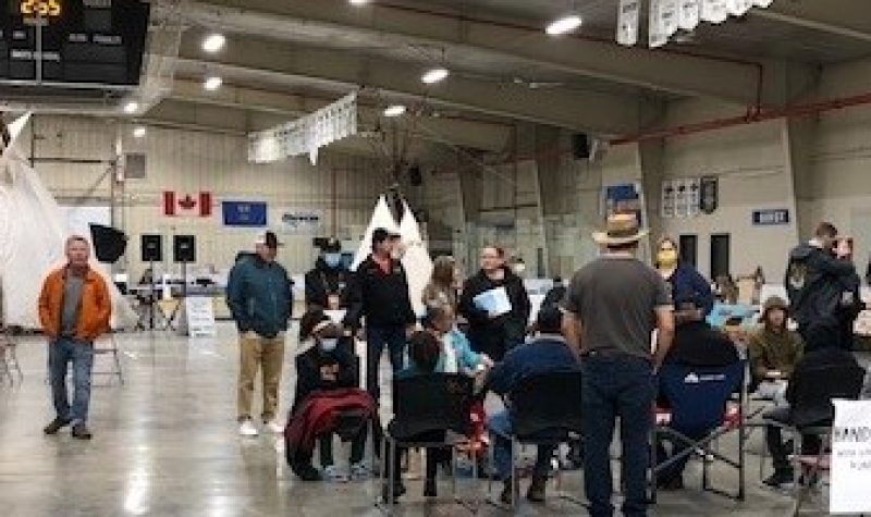 People gather at first time ever Treaty 6 day in Dale Fraser Arena