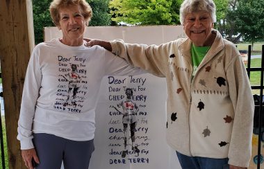Showing a longtime Terry Fox Run participant and supporter