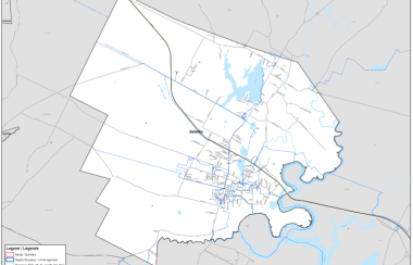 Town of Sackville electoral boundary map.  Image: Elections NB
