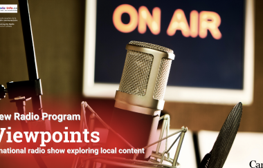 The Viewpoints radio show is produced by the Community Radio Fund of Canada for 37 stations across the country.