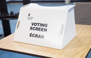 Écran de votation
