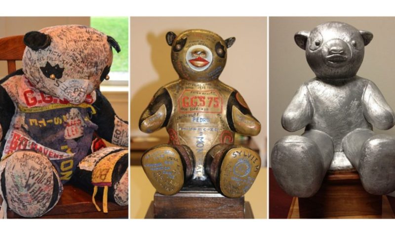 Les divers trophées du match panda depuis le début du concours en 1955.