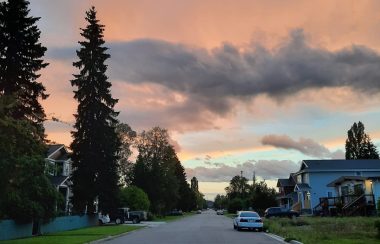 An average residential street in Northern BC. Photo taken in Prince George, an hour east of Vanderhoof, by Eriel Strauch.