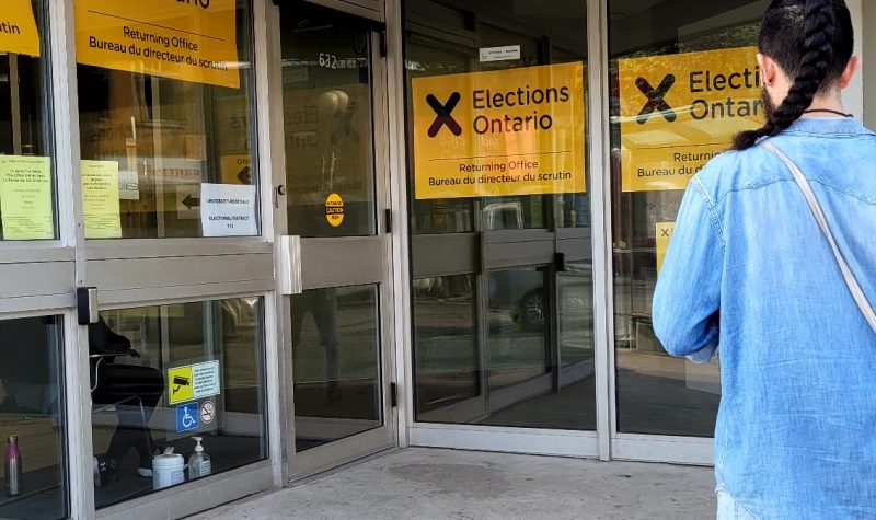 Centro de votación anticipada en Toronto/ Foto: CHHA 1610AM