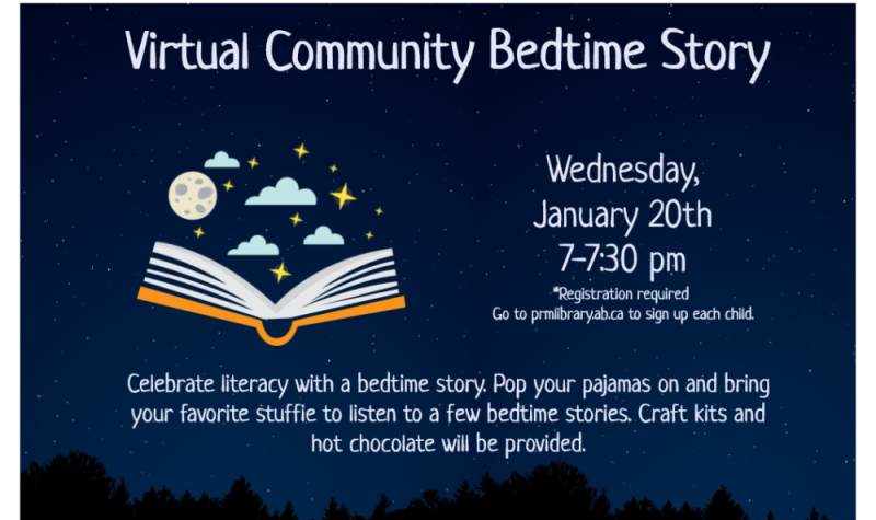 L'affiche du community bedtime story