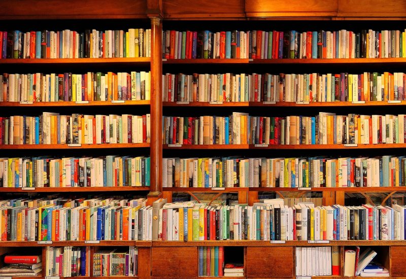 Bibliotheque avec des livres