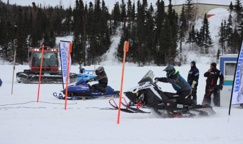 Fermont aura accueilli deux courses d’accélération de motoneige cet hiver, tandis que le Labrador Ouest en aura organisé quatre cette saison. Crédit photo : John Roberts