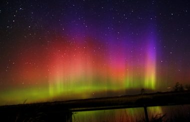 An image captured by photographer Shawn Chapman above the Tantramar Marsh, on the morning of November 4, 2021.