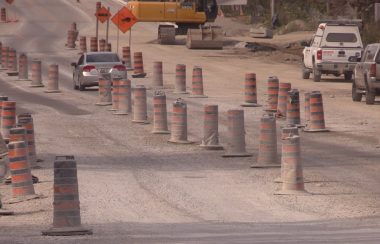 Construction sur les routes de Barries