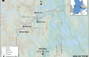 carte Fermont lac pegma