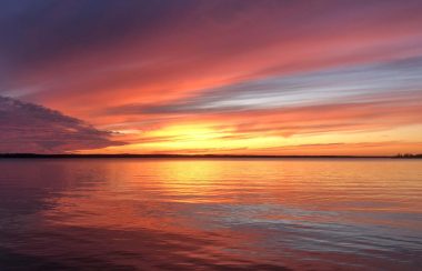 Coucher de soleil sur le lac Simcoe