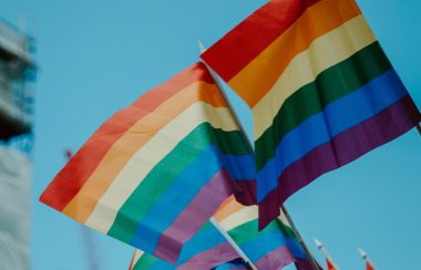 Deux drapeaux LGBTQ+