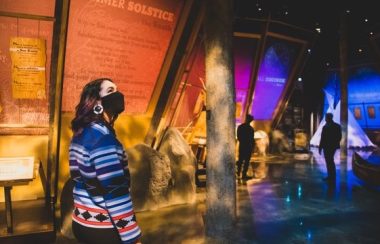 The Indigenous People's Experience is open to the public until December 19, Saturdays and Sundays from 1-4. Photo credit: Fort Edmonton Park, Crowdriff Media Hub